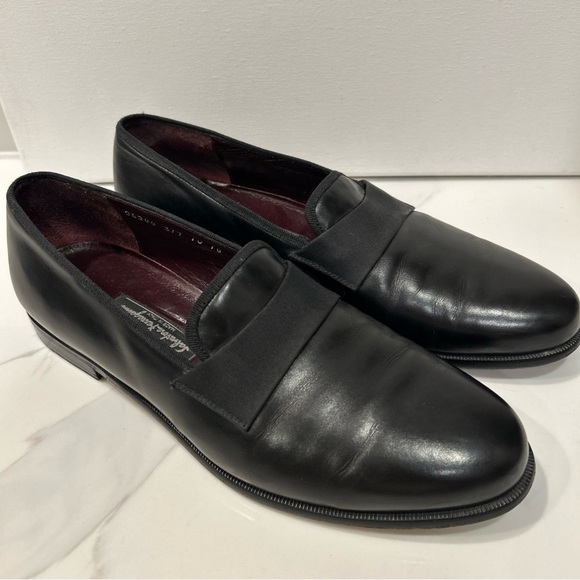 Salvatore Ferragamo Mens Black Leather Loafers Size 10 EU44 main image 9